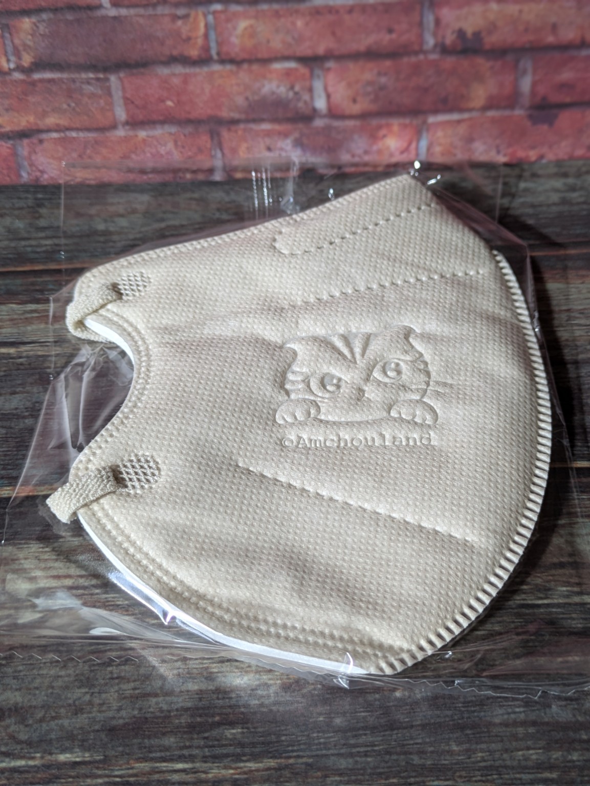 猫イラスト入りKN95マスク本体