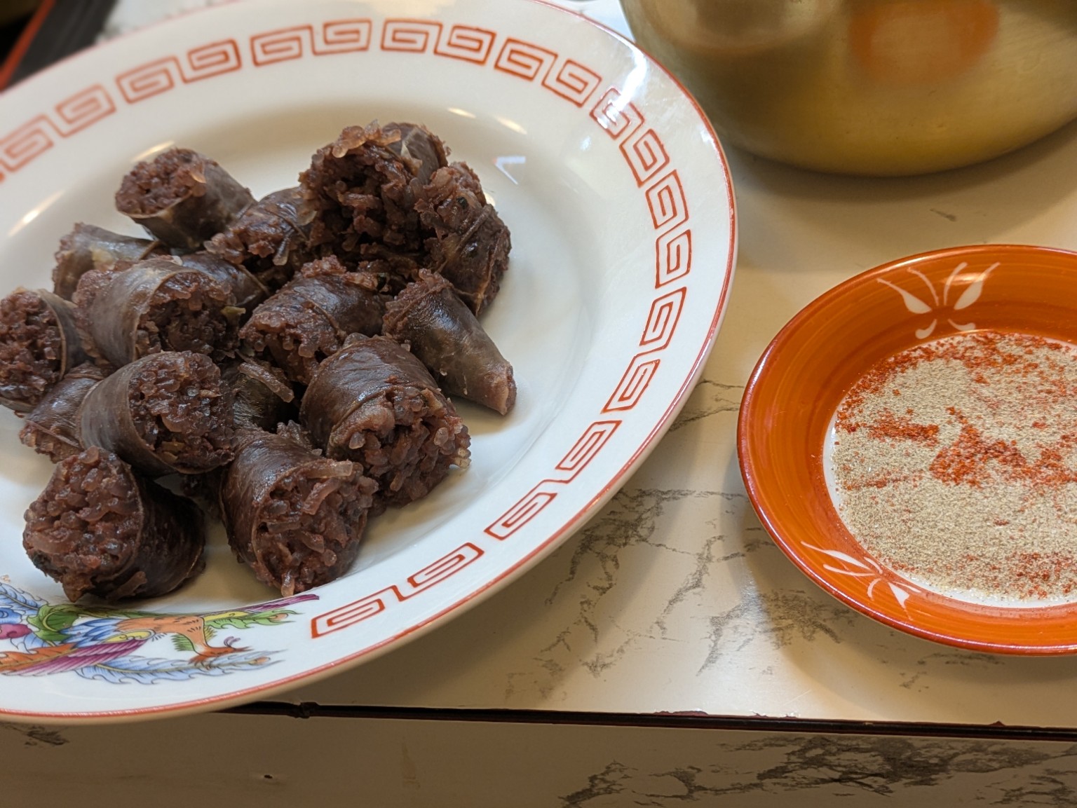 韓国居酒屋京姫のスンデと塩胡椒