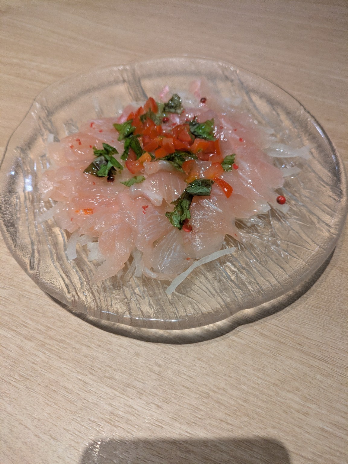 三島 山幸 白身魚のカルパッチョ